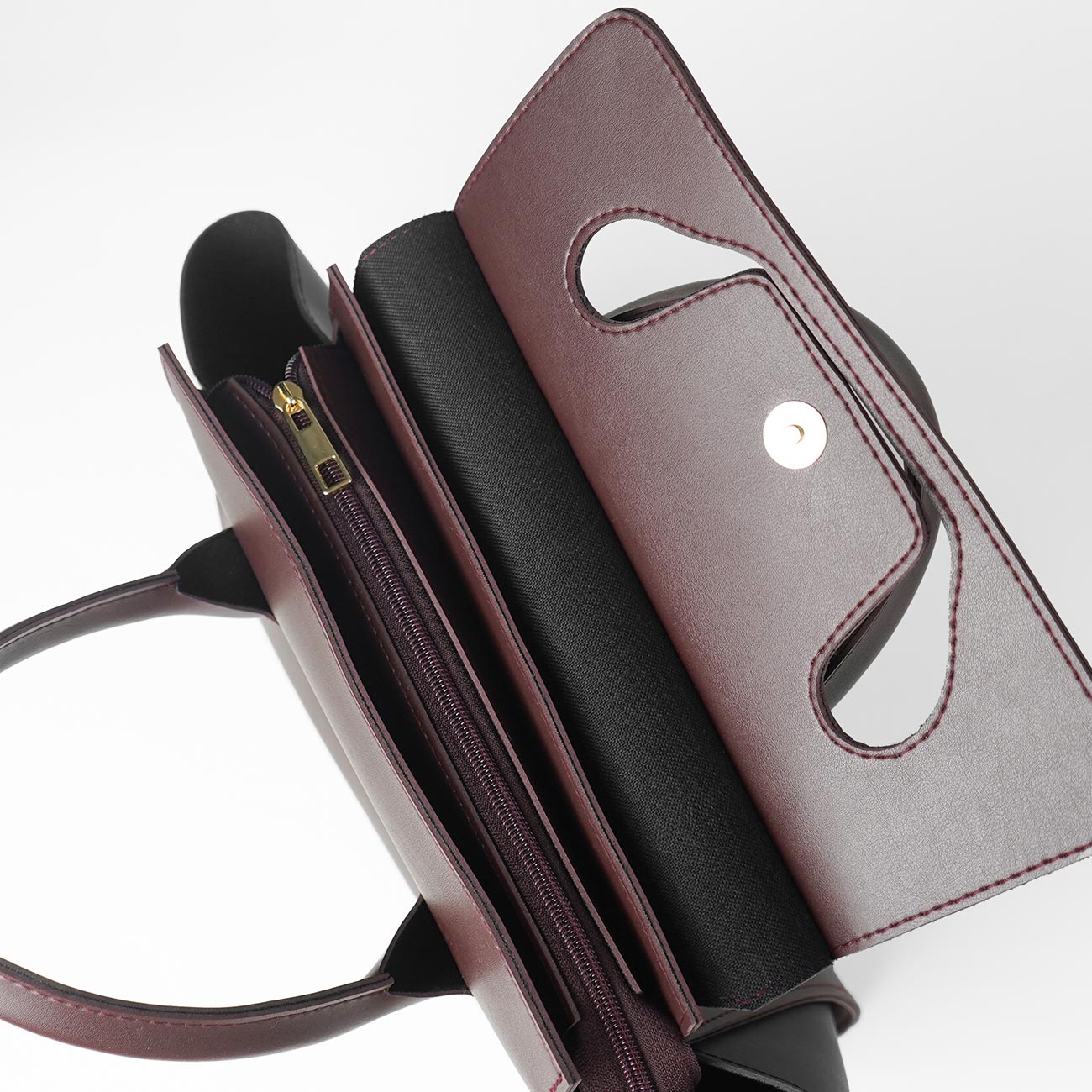 Greek set of 2 Bag maroon & black